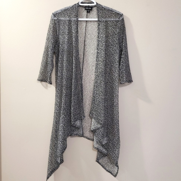 Ronen Chen - Open Front Mesh Cardigan - Picture 1 of 6